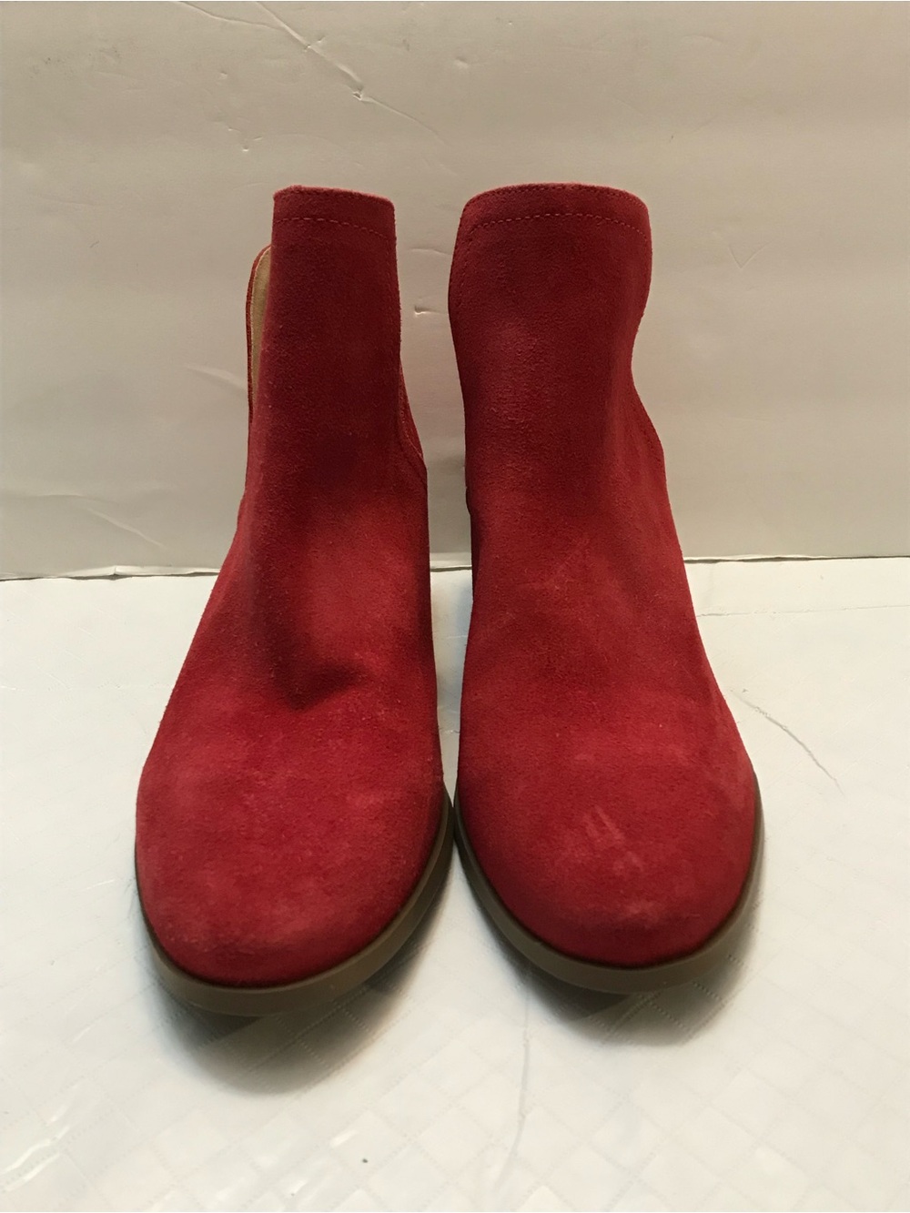 Coconuts by Matisse Women's Red Suede Ankle Boots Slip-On Booties Size 10 NWOT